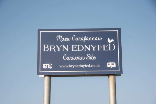 Bryn Ednyfed Caravan Site sign